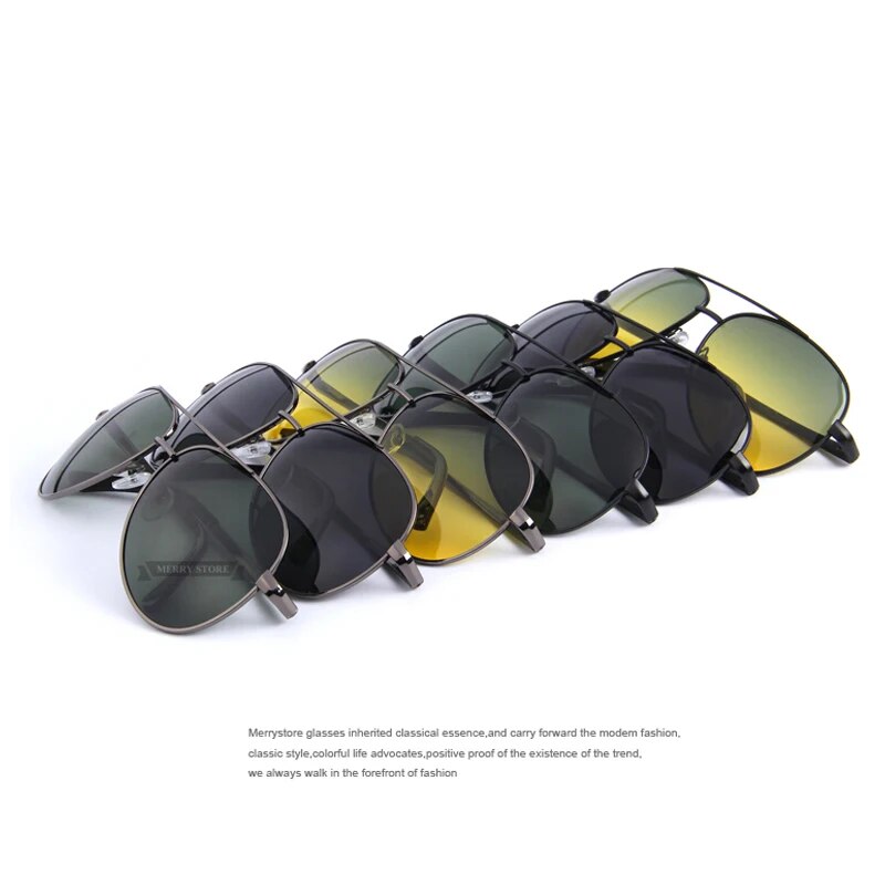 Men Polarized Sunglasses Night Vision Driving