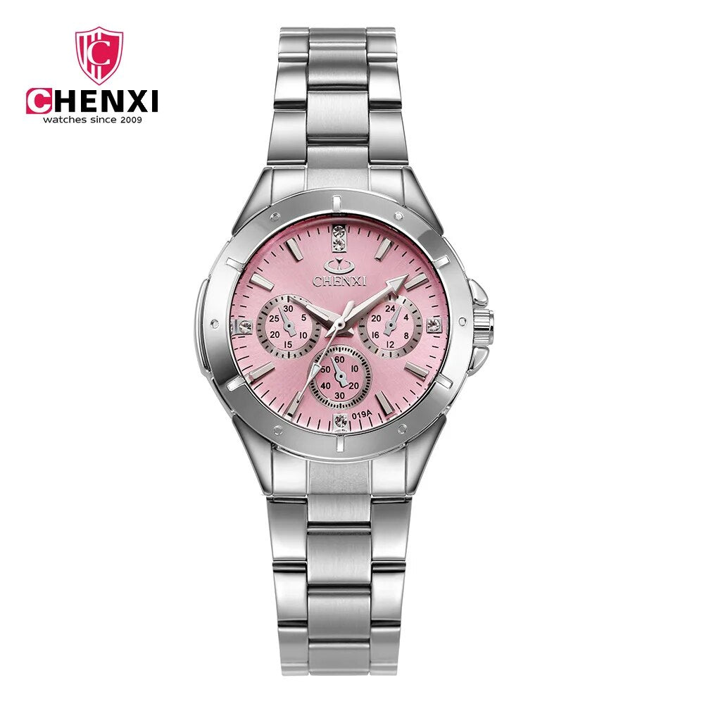 Ladies Silver Stainless Steel Wrist watch