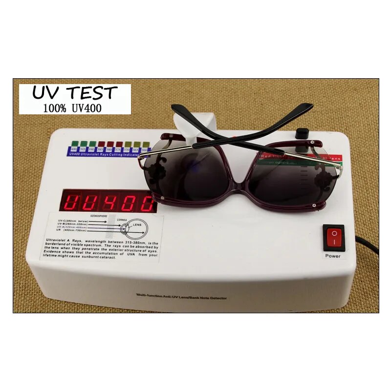 Semi-Rimless Frame Travel Sun Glasses