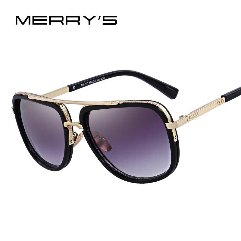 Unisex Designer Metal Square Sun glasses