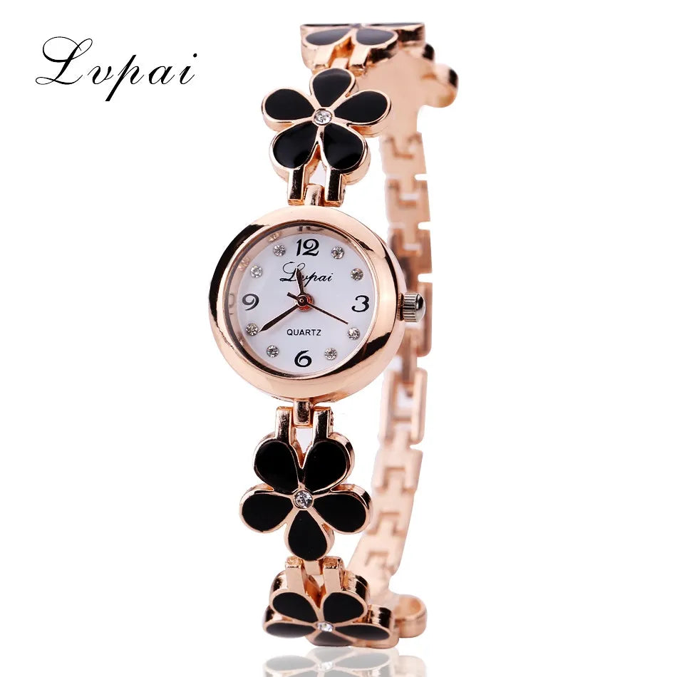 Luxury Crystal Fashion Bracelet Quartz Wristwatch