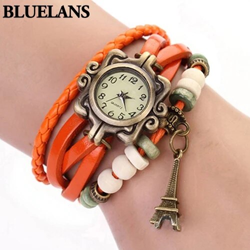 Leather Bracelet Wrist Watch