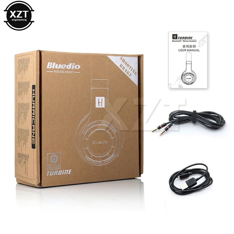 Wireless + Wired Bluetooth Headset with Microphone HiFi Turbine