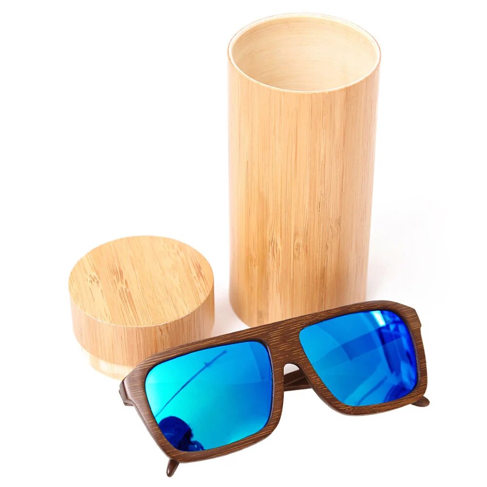 Handmade Bamboo, wooden Sunglasses with Polarized Lens