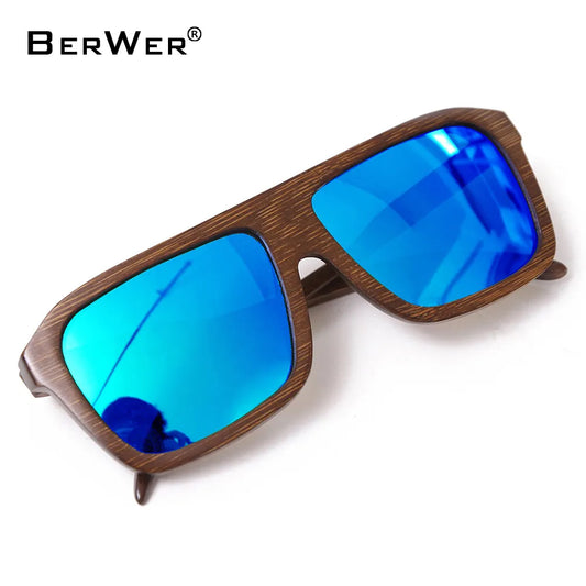 Handmade Bamboo, wooden Sunglasses with Polarized Lens