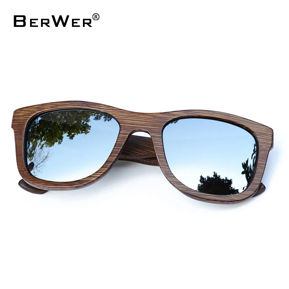 Fashion Polarized Bamboo Sunglasses.