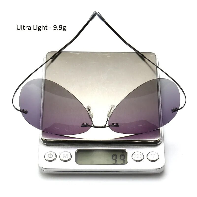 Ultralight Square Titanium Sunglasses