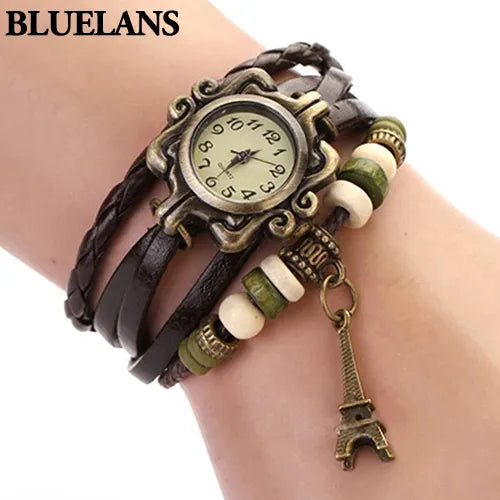 Leather Bracelet Wrist Watch