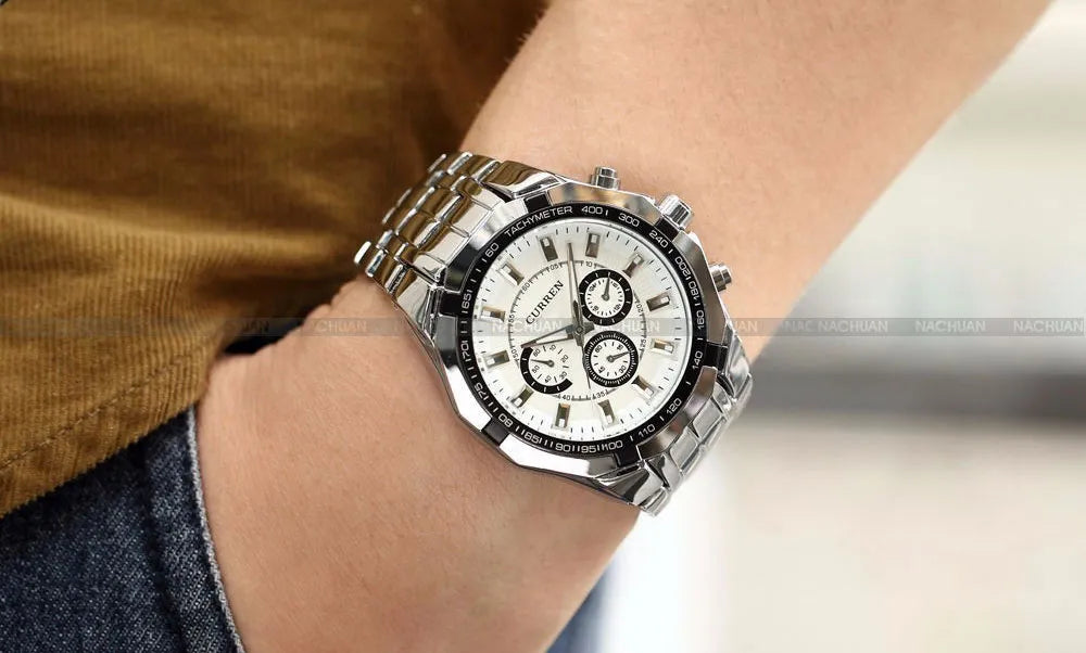 Stainless steel Sports Wrist watch