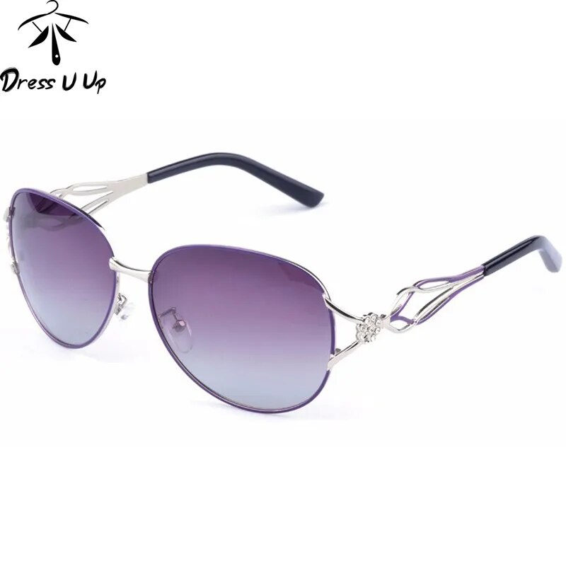 Women Diamond Luxury Brand Design Sun Glasses