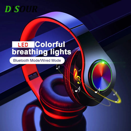 Wireless Bluetooth Headphones With MIC Support TF Card Mp3 Player