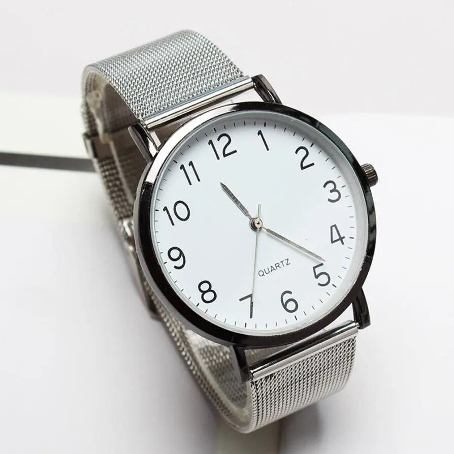 Fashion Women Steel Mesh Quartz Watch