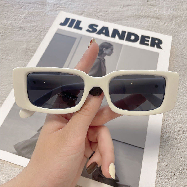 Small Frame Plastic Sunglasses Men's Square Frame Sunglasses Trendy Fashion