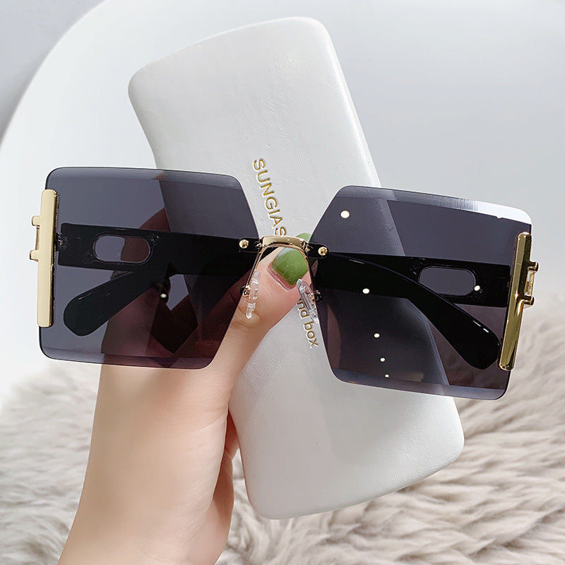 Face Slimming Square Frame Sunglasses Fashion Sunglasses