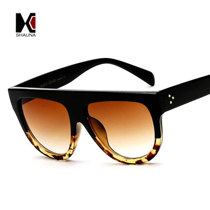 Women Large Gradient Frame Sunglasses