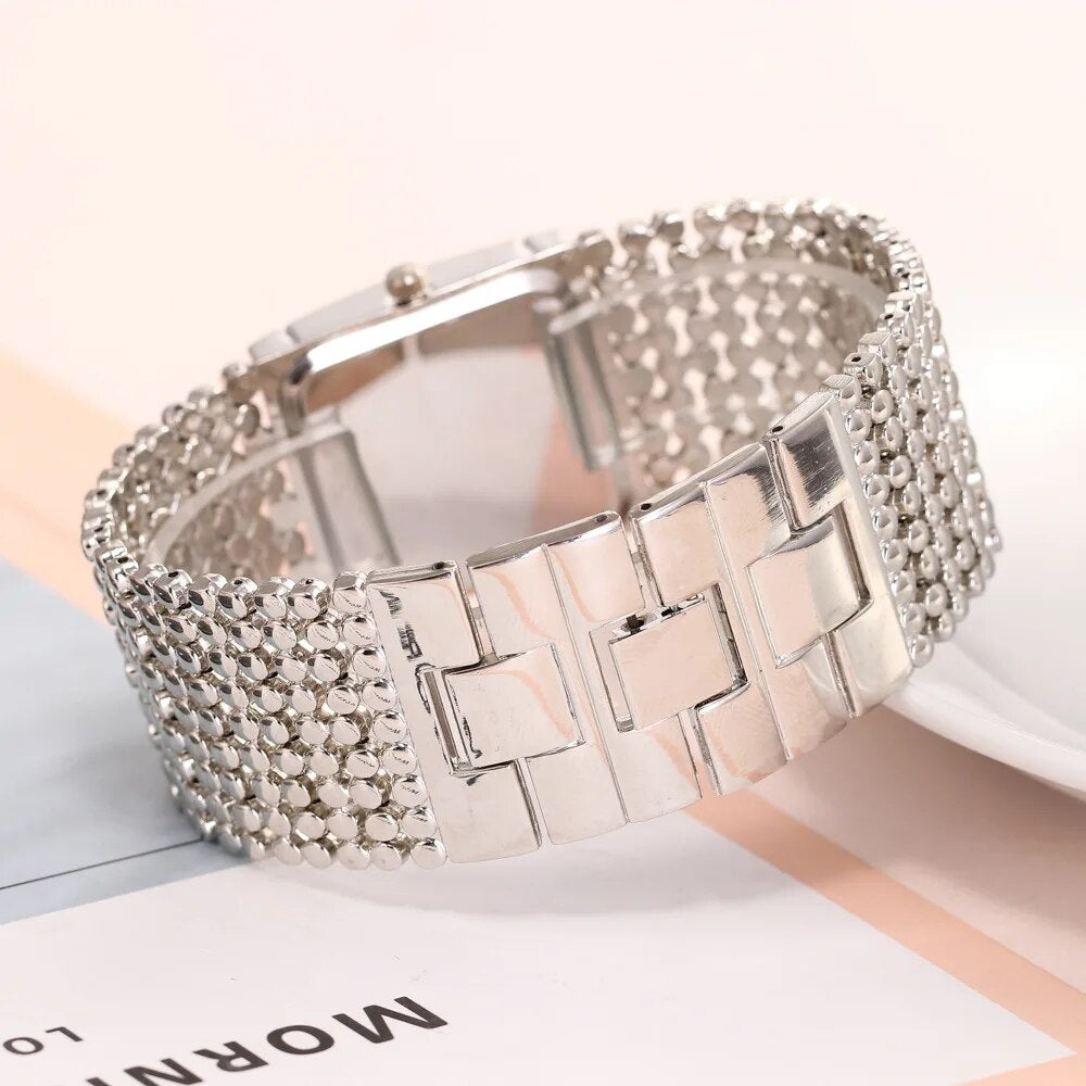 Rhinestone Bracelet Watch For Women