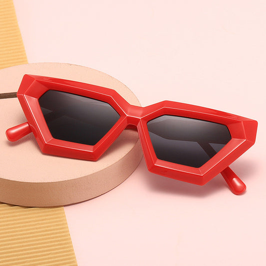 Square Black Thick Frame Sunglasses