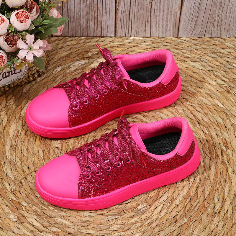 Women Glitter Design Trendy Shoes