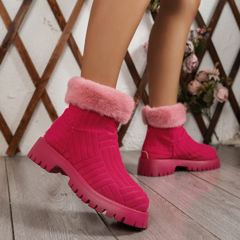 Thick-Soled Winter Ankle Boots